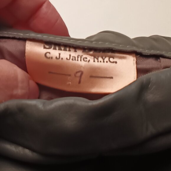 Skin Deep 100% Leather Pants Size 23/00 High Rise Skinny Leg Gray Color - Picture 5 of 9